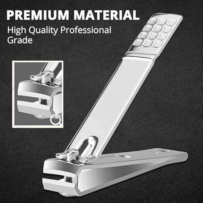 Manicure Set Nail Clippers Pedicure Kit Professional 19 Pcs Stainless Steel Grooming Tools Travel Case For Men Women Facial Ear Care - Image 5